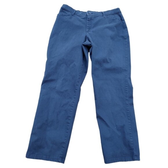 Women's Relaxed Fit Straight Leg Pant (All Day Pant) In Imperial Blue 12S Comfy! - Picture 5 of 16